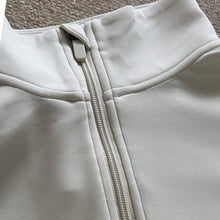 Load image into Gallery viewer, 1/4 Zip Tracksuit Top. Cream.
