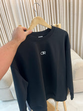 Load image into Gallery viewer, Boyfriend Sweater. Black.
