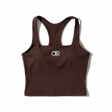 Load image into Gallery viewer, OTR Logo Sports Tank Top. Chocolate.

