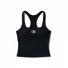 Load image into Gallery viewer, OTR Logo Sports Tank Top. Black.
