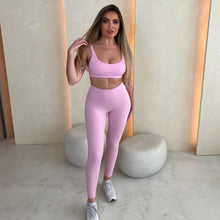 Load image into Gallery viewer, Sports Bra. Baby Pink.
