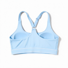 Load image into Gallery viewer, OTR Logo Sports Bra. Baby Blue.
