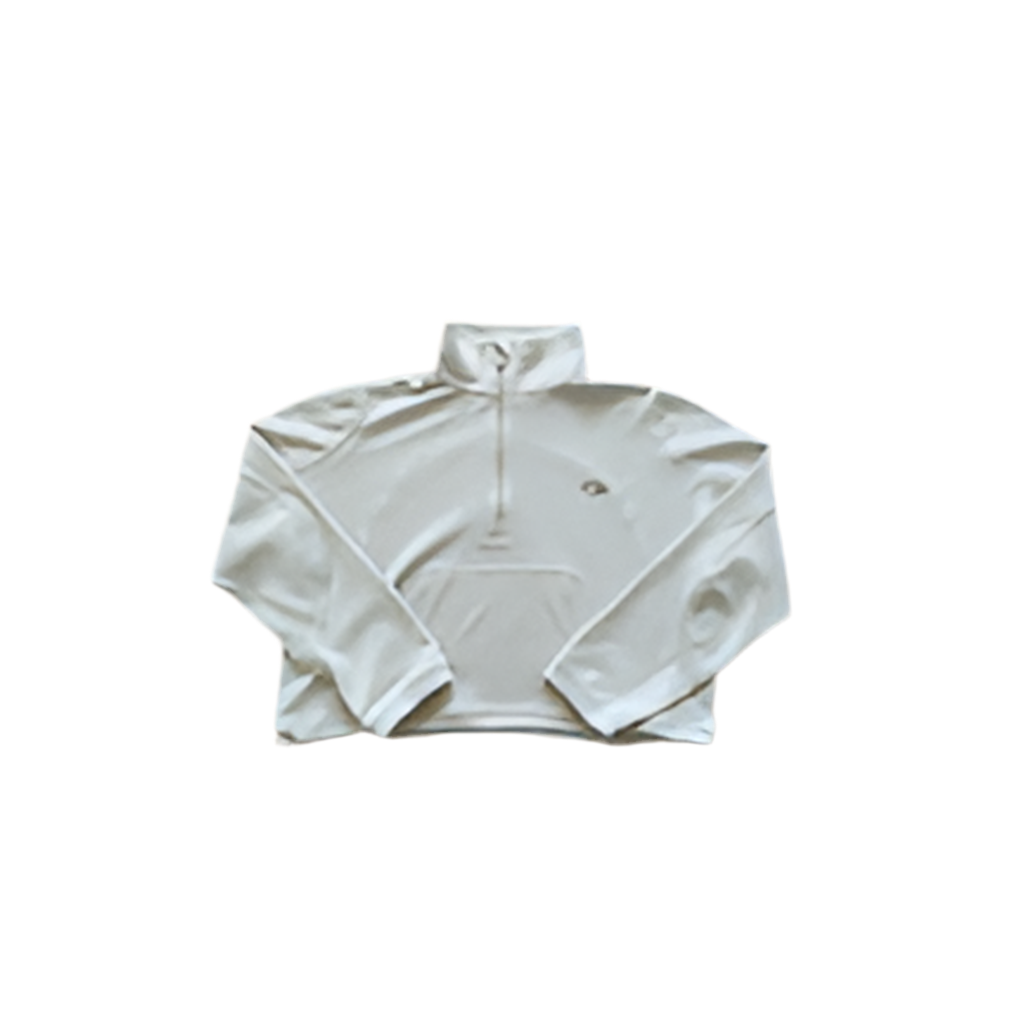 1/4 Zip Tracksuit Top. Cream.