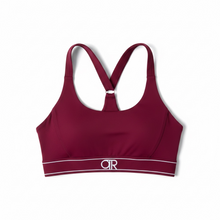 Load image into Gallery viewer, OTR Logo Sports Bra. Grape.
