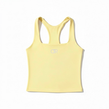 Load image into Gallery viewer, OTR Logo Sports Tank Top. Butter Yellow.

