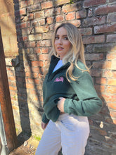 Load image into Gallery viewer, Logo Fleece. Forest Green. Mint Logo. (PRE-ORDER 7-10 DAYS)
