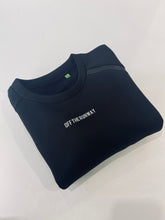 Load image into Gallery viewer, Cropped Sweatshirt. Black.
