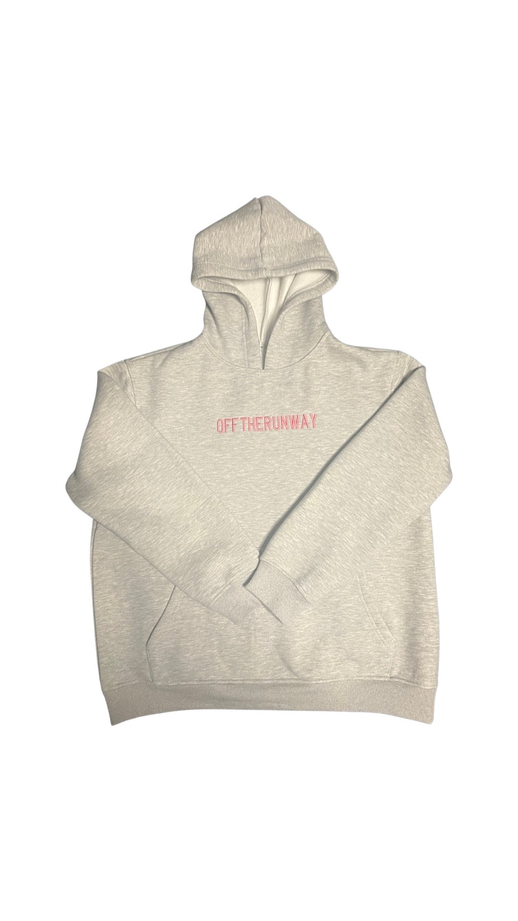 Double Logo Hoodie. Grey.